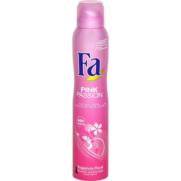 desodorante fa pink passion spray