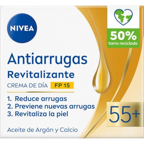 NIVEA ANTIARRUGAS REVITALIZANTE 55+ CREMA DIA SPF15 50ML 1