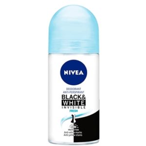desodorante nivea rollon invisible black and white fresh