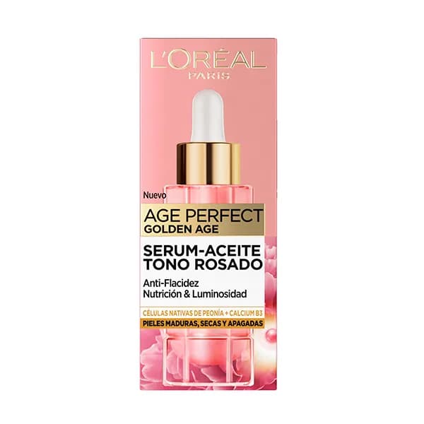 L'OREAL AGE PERFECT GOLDEN AGE SERUM-ACEITE TONO ROSADO 30 ML 1